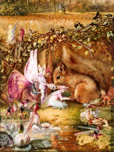 Ranna wiewiórka autorstwa John Anster Fitzgerald