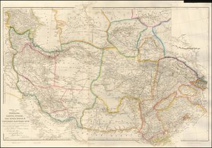 Mapa Azji Środkowej z 1842 r. autorstwa Johna Arrowsmitha