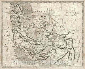 Mapa Persji autorstwa Arrowsmitha, 1819 r.