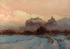 Zimowa scena autorstwa John Arthur Black