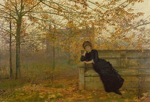 Jesienne żale, 1882 autorstwa John Atkinson Grimshaw