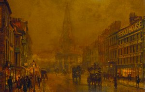 Blackman Street, dzielnica autorstwa John Atkinson Grimshaw