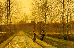 W Złotym Zmierzchu, 1883 autorstwa John Atkinson Grimshaw