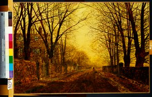 Nokturn w złocie, 1872 autorstwa John Atkinson Grimshaw