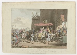 Strój za panowania króla Henryka 3, Anno 1250, 1 marca 1814 autorstwa John Augustus Atkinson