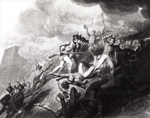 Szturm na San Sebastian, 31 sierpnia 1813 (patrz 126363) autorstwa John Augustus after Atkinson