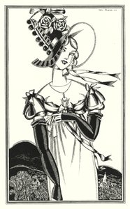 Ilustracja do Don Juana autorstwa Lorda Byrona: Czapka, którą noszą osoby płci pięknej (lito)