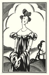 Ilustracja do Don Juana autorstwa Lorda Byrona: Aurora Raby, młoda gwiazda (lito)