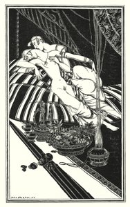 Ilustracja do Don Juana autorstwa Lorda Byrona: Haidee i Juan nie byli małżeństwem, wina była ich, nie moja (litografia)