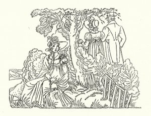 Ilustracja do Persuasian Jane Austen (kolor lito) autorstwa John Austen