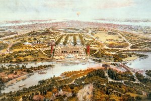 Central Park, lato, patrząc na południe, 1865