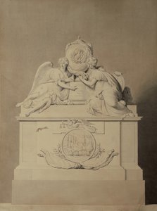 Projekt pomnika kapitanów Harveya i Hutta w opactwie westminsterskim, ok. 1804 r.