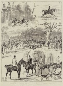 Spotkanie trawników psów gończych z West Norfolk w Sandringham autorstwa John Bagnold Burgess