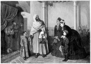 Prezentacja, angielskie damy w domu Maurów, 1875