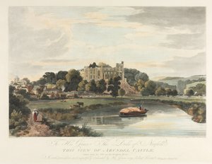 Ten widok na zamek Arundel autorstwa John Baily