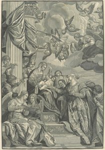 Mistyczne Małżeństwo Świętej Katarzyny autorstwa John Baptist Jackson