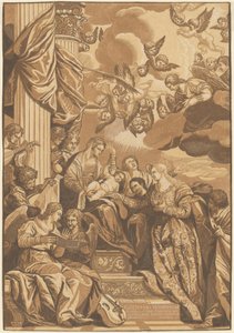 Mistyczne małżeństwo św. Katarzyny autorstwa John Baptist Jackson, after Veronese