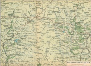 Dartmoor — sekcja południowa, XX wiek autorstwa John Bartholomew