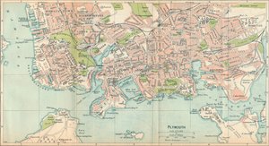 Plymouth, XX wiek autorstwa John Bartholomew