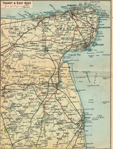 Thanet i East Kent, XX wiek autorstwa John Bartholomew
