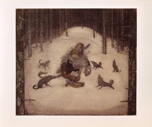 John Bauer, Troll i wilki autorstwa John Bauer