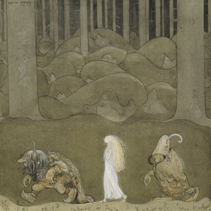 Księżniczka i trolle autorstwa John Bauer