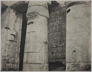 Medinet Habu, świątynia grobowa Ramzesa III, lewa ściana autorstwa John Beasley Greene