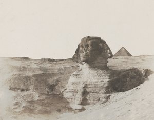 Sfinks, ok. 1853 (odbitka na papierze solonym z negatywu na papierze woskowanym) autorstwa John Beasley Greene