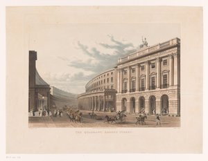Widok na Regent Street w Londynie Kwadrant, Regent Street (tytuł na obiekcie)