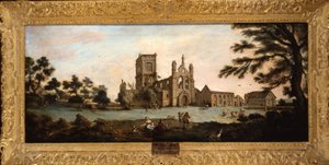 Widok na opactwo Kirkstall od północnego zachodu autorstwa John Bouttats
