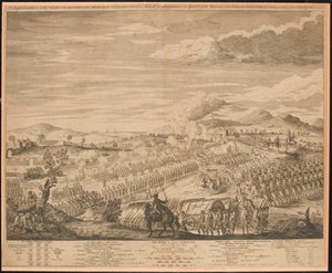 ?Reprezentacja bitwy na Drunmossie [sic] Moor koło Culloden?, 16 kwietnia 1746 autorstwa John Bowles