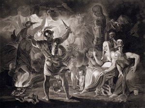 Makbet, trzy czarownice i Hekate, 1805