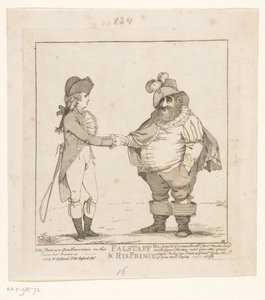 Lis i książę Walii, 1783 Falstaff i jego książę (tytuł na obiekcie)