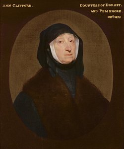 Lady Ann Clifford, hrabina Dorset i Pembroke (zm. 1675) autorstwa John Bracken