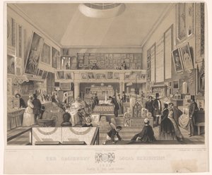 Wystawa lokalna Interieur van de Law Court tijdens de Salisbury, 1852 Wystawa lokalna Salisbury 1852. Tablica II, Sąd (tytuł na obiekcie) autorstwa John Brandard