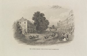 The Lower Parade z Euston Place, Leamington autorstwa John Brandard