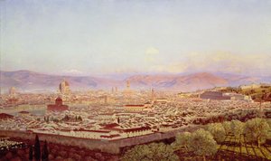Florencja z Bellosguardo autorstwa John Brett