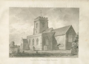 Kościół Aldridge: rysunek w sepii, 1847 autorstwa John Buckler