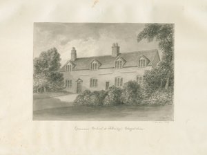 Aldridge Grammar School: rysunek w sepii, 1847