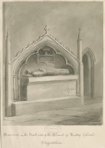 Audley Monuments – „Edward Vernon”: rysunek w sepii autorstwa John Buckler
