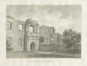 Biddulph Hall (stary): rysunek w sepii autorstwa John Buckler