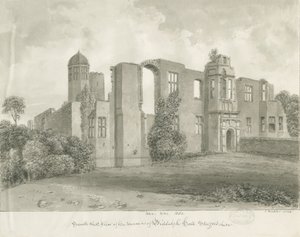Biddulph Hall (stary): rysunek w sepii autorstwa John Buckler