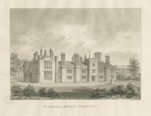 Sala Blithfield: rysunek w sepii, 1823 autorstwa John Buckler