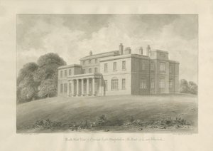 Canwell Hall: rysunek w sepii autorstwa John Buckler