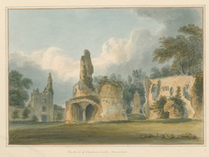 Dorset - Sherborne - Ruiny Zamku, 1802 autorstwa John Buckler