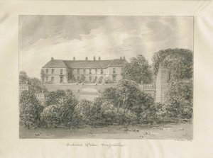 Eccleshall „Zamek”: rysunek w sepii autorstwa John Buckler