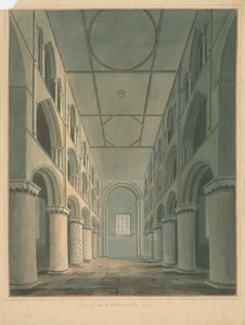 Essex - Opactwo Waltham - Wnętrze, 1802 autorstwa John Buckler
