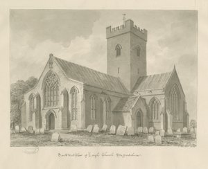 Leigh Church: rysunek w sepii autorstwa John Buckler