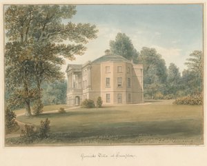 Middlesex - Hampton - Willa Garricka, 1831 autorstwa John Buckler