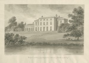 Milford House: rysunek w sepii autorstwa John Buckler